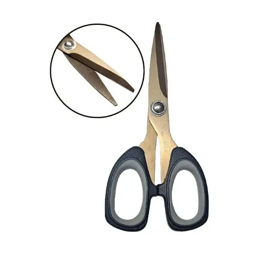 Tesoura Profissional Titanium 5,5 Preta Costura Artesanato