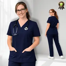 Conjunto Pijama Hospitalar Cirúrgico Scrub Feminino Unissex Profissional Privativo Clinica Uniforme de Trabalho