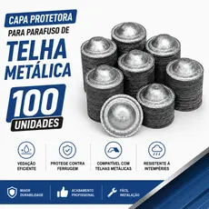 Capa Protetora Veda Parafuso De Telha Metálica 100 Un