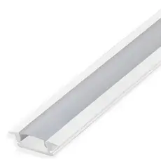 Perfil Led Embutir 1 Metro Barra 1m Slim 24x7mm P/ Fita Led