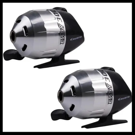 2 Carretilhas Pesca Spincast Facil Arremesso Direita 3 Rolamentos