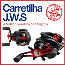 Carretilha JWS - Drag 8 Kg 18 Rolamentos 200g Carretel Aluminio