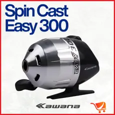 Carretilha De Pesca Spincast 300 Kawana Leve Resistente Fácil Uso