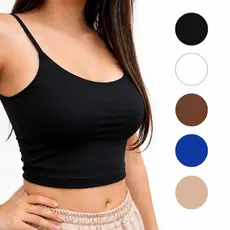 Cropped Feminino Suplex Alça Fina Forro Duplo Blusa Feminina Estilosa Regata Academia Blusa basica