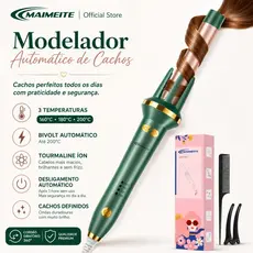 MAIMEITE Modelador Automático de Cachos 25mm Rotativo Bivolt Cerâmica 3 Temperaturas