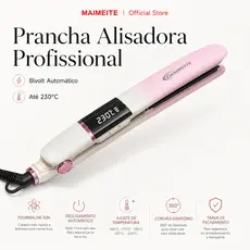 MAIMEITE Professional Hair Straightener 230°C Nano Titanium Bivolt – Prancha Alisadora de Cabelo