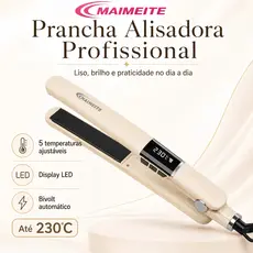 MAIMEITE Alisador de Cabelo Profissional Bivolt Aquecimento Rápido 230°C Anti-Frizz