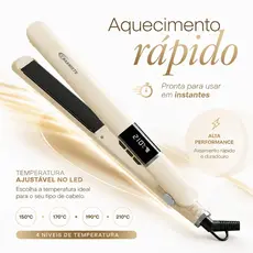 MAIMEITE Prancha Cabelo Profissional 230º Chapinha Nano Titanium bivolt