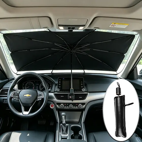 Painel Guarda Sol Proteção Solar Uv para-brisa Quebra Sol Universal para Todos Modelos de Carro