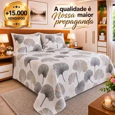 Kit Lençol 3Pçs Percal 500 Fios Casal Queen Linha Luxo Premium