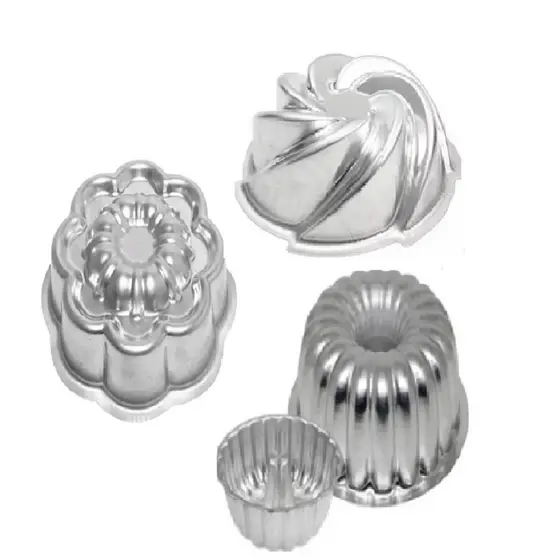 kit 3 Formas Redondas de Bolo Decorada, Forma Suíça, Forma Margarida Flor, Forma Bolo Vulcão