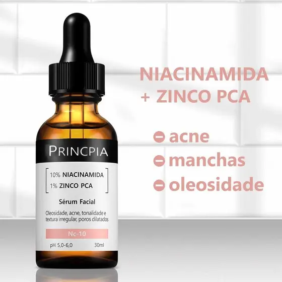 Sérum NC-10：10% Niacinamida | Reduz Oleosidade, Poros Fechados e Brilho