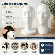 Cabeça De Manequim De Espuma Masculina Feminina Modelo Chapéu Peruca Expositor Rack Branco