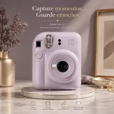 Câmera Instantânea Instax Mini 12 Lilás Candy Fujifilm