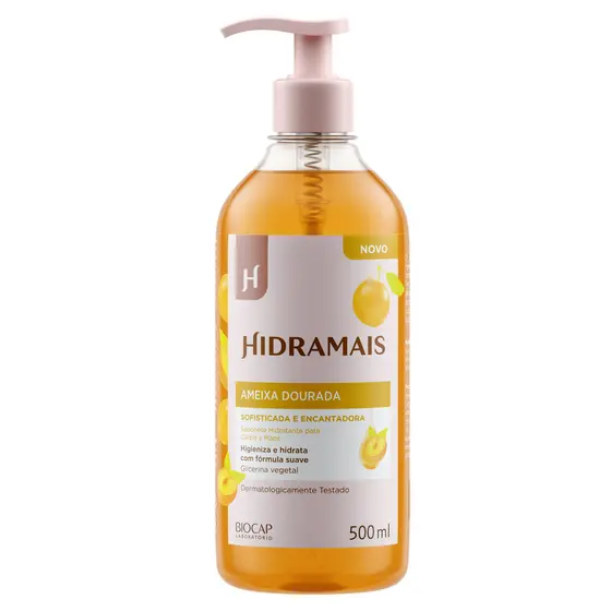 Sabonete Ameixa Dourada 500ml | Higieniza e Hidrata