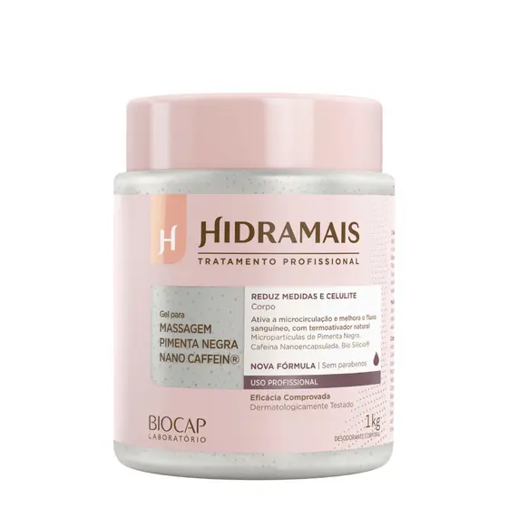 Gel Para Massagem Pimenta Negra Nano Caffein 1kg
