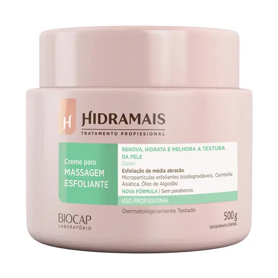 Creme Para Massagem Esfoliante 500g