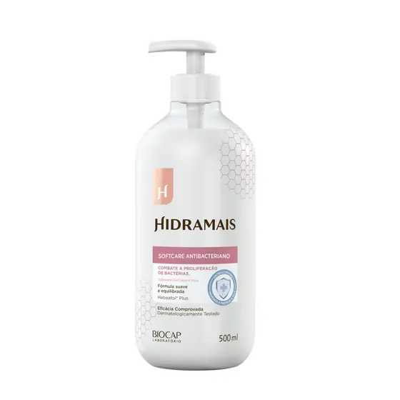 Sabonete Líquido Antibacteriano Softcare Hidramais 500ml Hebeatol