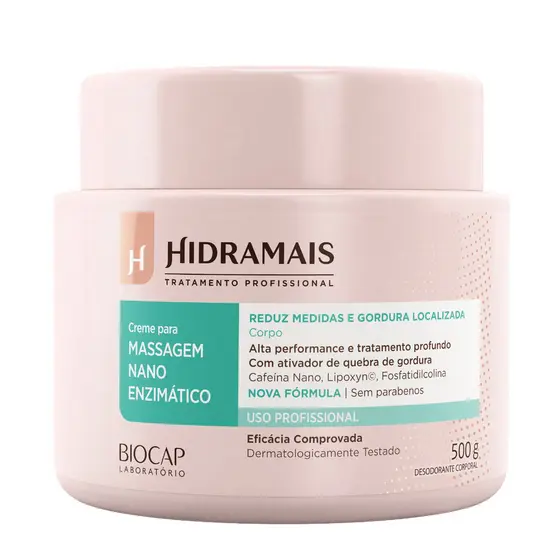 Creme Para Massagem Nano Enzimático 500g