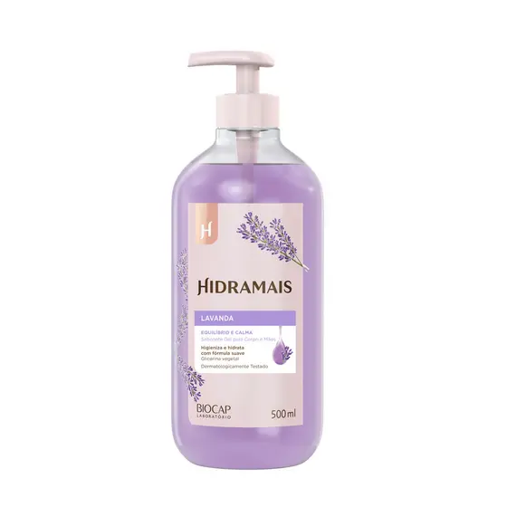 Sabonete Gel Lavanda Hidramais 500ml Glicerina Vegetal