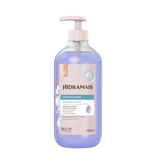 Sabonete Líquido Perfume de Bebê Hidramais 500ml Glicerina Vegetal