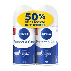 DESODORANTE NIVEA FEMININO ROLL ON PROTECT CARE 2 UNIDADES DE 50ML