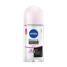 Desodorante Antitranspirante Roll On Nivea Black E White Invisible Clear  50ml
