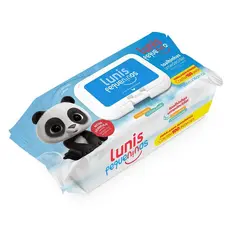 TOALHINHAS UMEDECIDAS LUNIS PEQUENINOS COM 100 UNIDADES