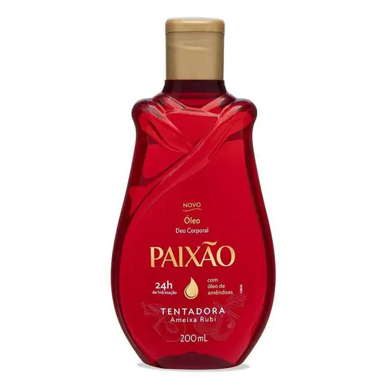 ÓLEO DEO CORPORAL PAIXÃO TENTADORA AMEIXA RUBI 200ML