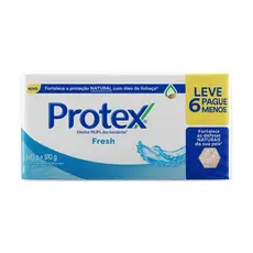 SABONETE EM BARRA PROTEX FRESH 85G 6 UNIDADES