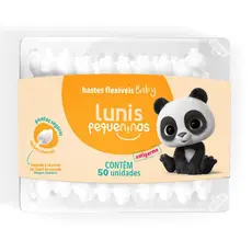 HASTES FLEXIVEIS LUNIS PEQUENINOS POTE COM 50 UNIDADES