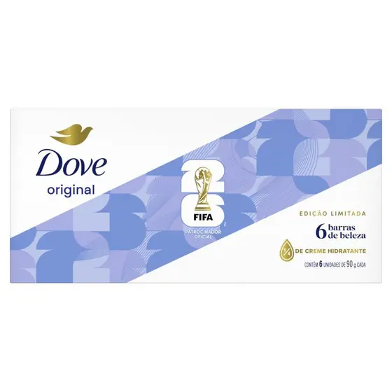 Sabonete Dove Original Com 6 Unidades De 90g