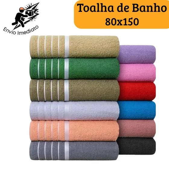 Toalha de Banho Gigante 80x150 Extra Macia e Absorvente Algodão Hotel Spa Premium TS --tc