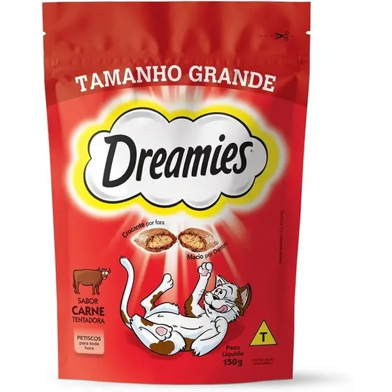 Dreamies Petisco Carne Gatos Adultos 150G