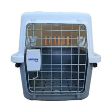 Caixa de Transporte para Pets Tamanho P – 61x40x39cm Cinza Shinpy