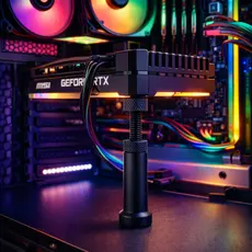 Suporte Para Placa De Video Gpu Vertical Ajustavel Universal Pc Gamer Nvidia Radeon Altura 8 a 12 cm