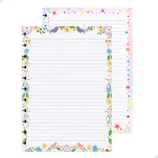 Refil 160 Folhas Decorada A4 Caderno Inteligente Folhas Pautadas 11 Discos Material Escolar