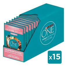 Sache Para Gatos Nestle One Salmao Gatos Adultos 85g - 15un