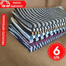 Combo de Tapetes Resistentes Artesanal – Ideal para Cozinha, Banheiro e Área