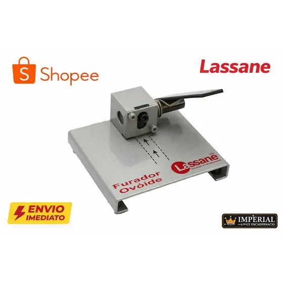 Furador Ovóide Lassane 6mm 5 Folhas Papel EVA PVC Alta Precisão Profissional