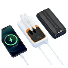 Carregador Portátil 20000 mAh Power Bank Bateria externa Agold com visor  BTE-40