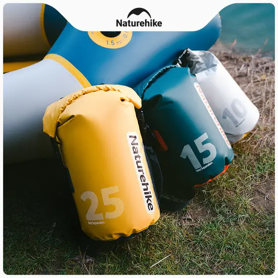 Naturehike Rafting saco à prova dwaterproof água seco molhado separação mochila mergulho saco de natação rio Upstream mo
