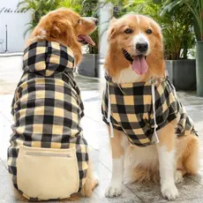 Roupas para cães de tamanho médio outono novo estilo roupas esportivas Samoyed bolso pequeno Shiba Inu estilo médio gran