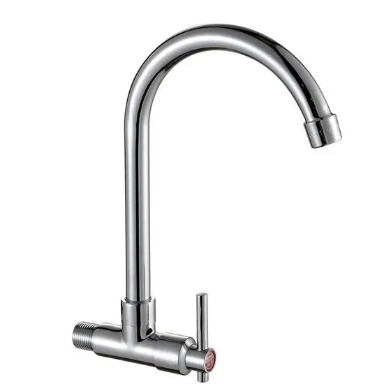 Torneira na parede da cozinha na parede única fria Universal torneira da bacia vegetal única torneira fria cozinha pia d