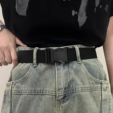 2025 novo estilo cinto masculino náilon tecido lona tático cinto masculino na moda jovens treinamento militar ao ar livr
