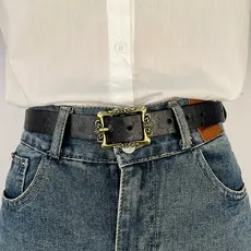 2025 novo estilo senhoras Retro cinto All-Match decoração com Casual feminino Jeans cinto Design High-End na moda