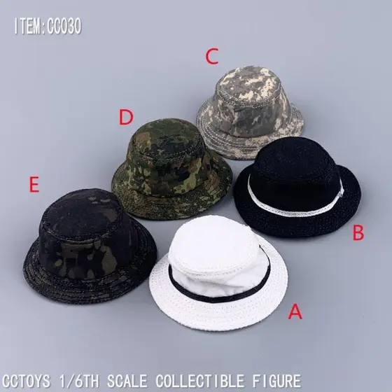 Estoque pronto CCTOYS 1/6 Soldado Modelo Bege Balde Chapéu Bacia Chapéu CC030 Acessórios para Bonecas da Moda Chapéu