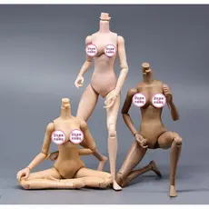 Estoque pronto 1/6 corpo de soldado feminino modelo Tianyi sereia sentado meio encapsulado borracha ombro estreito fino 