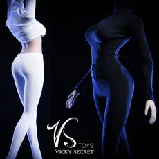 VSTOYS 1/6 leggings femininas de soldados leggings roupas de outono terno de mergulho adequado para corpo feminino embor