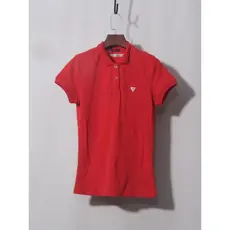 Camisa polo vermelha (feminina) lapela manga curta camisa polo verão novo estilo solto tamanho grande camiseta